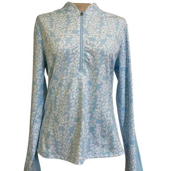 Sigrid Olsen Jackets & Blazers - Sigrid Olsen NWT Women's Blue/White Golf&Tennis 50 UPF Jacket Size Large
